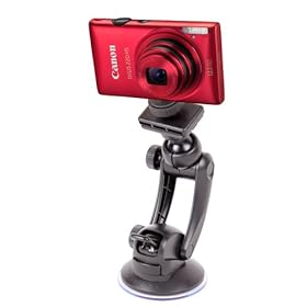 DURAGADGET Sturdy Shake-Proof Suction Mount For Canon IXUS 220 HS, 115, PowerShot SX220, A3300