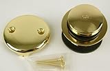 Best buy Bathtub Tub Replacement Drain Trim kit - Polish Brass Finish, Tip Toe Type, By Plumb USA