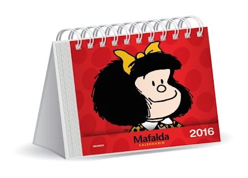 Mafalda 2016 Calendario de escritorio - Rojo (Spanish Edition), by Quino