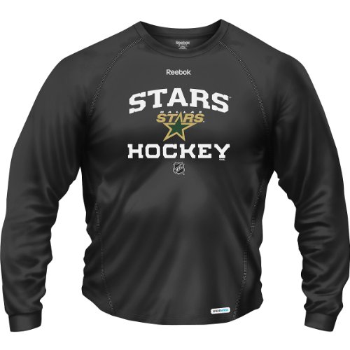 Reebok Dallas Stars Center Ice Progression Long Sleeve Speedwick T-Shirt Extra Large