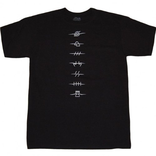 Ripple Junction Naruto Shippuden Anti Village Symbols Adult T-shirt
