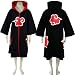 Dream2Reality Japanese Anime Naruto Cosplay Costume -Akatsuki Organization Cloak 1st Ver Color Print