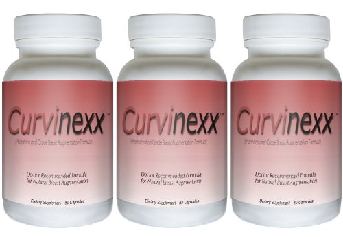 CURVINEXX (3 Bottles) - Natural Breast Toning and Firming Supplement. Lift, Firm and Enhance your Bust Naturally for Rounder, Fuller, Perkier Breasts. Safe and Effective Female Enhancement