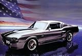 (24x36) Shelby Mustang - GT500, American Flag, Art Poster Print