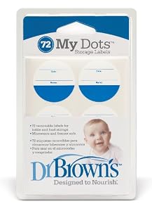 Dr. Brown's Designed To Nourish My Dot Storage Labels