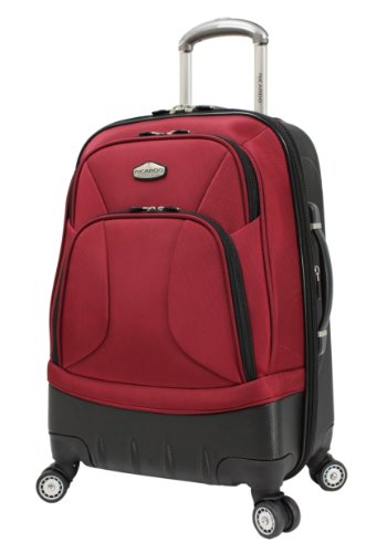 Ricardo Beverly Hills Luggage Palos Verdes 21-Inch Expandable 4 Wheeled Wheelaboard, Valentine Red, Small