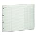 Wilson Jones Green Columnar Sheets, Single Page Format, 3 Columns, 30 Lines Per Page, 11-7/8" X 9-1/4", 100/Pack, WG10-3A