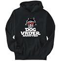 Hoodie Mens Black " DOG VADER : Samoyed " Dogs