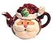 Ho Ho Ho Santa Claus Face Christmas Teapot Kitchen