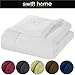 Swift Home Queen Comforter - Lightweight & Extra Soft Down Alternative Bedding - All-Season Comfortable Bed Comforter - Wrinkle Fade Stain Resistant - Grey, Queen