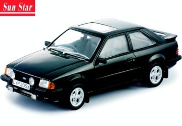 Childrens Toyshop  Toys : Diecast Model Ford Escort XR3 (1981) in Black (1:18 scale)