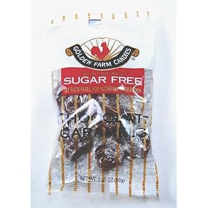 Golden Farm Candies, Sugar Free Chewable Candy Chocolate Caramels, 3.25 oz 1 Bag by The Insulin Case Shop