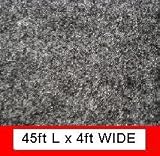 45ft *4ft Wide Polymat Charcoal Speaker Box Carpet Truck Car Trunk Liner, Dash Cover, Interior Headliner Carpet