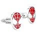 Search : Spider Man Red and White Enamel Sterling Cufflinks