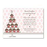 Cupcake Tower - Party Invitations