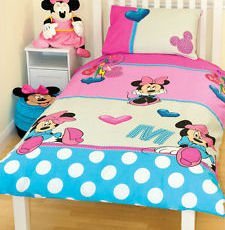 Minnie Mouse Spots Single Duvet Cover Set OFFICIAL