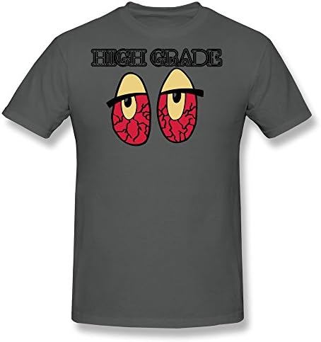 SHUNLI Men's High Grade Drugs Means Bad Blood Shot Eyes T-shirt L DeepHeather