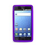 Purple Soft Silicon Skin Case Cover for Samsung i997 Infuse