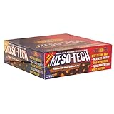 MuscleTech Meso-Tech Meal-Replacement Energy Bar, Peanut Butter Chocolate , 12 - 3.0 oz bars