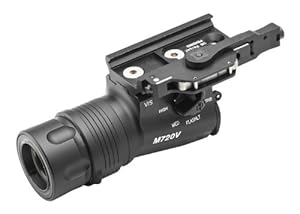 Surefire M720V RAID WeaponLight - High Intensity White & Infrared Tactical LED Flashlight 2011 Model (150 Lumens/240 mW) M720V-BK Black