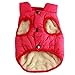 JoyDaog 2 Layers Fleece Lined Warm Dog Jacket for Puppy Winter Cold Weather,Soft Windproof Small Dog Coat,Pink S