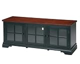 Grand Aspirations 62-Inch TV Console, Black/Cherry