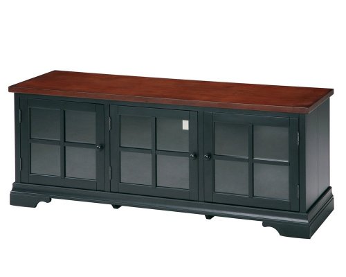 Grand Aspirations 62-Inch TV Console, Black/Cherry