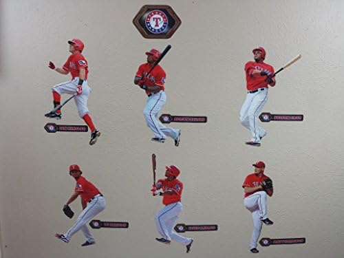 Texas Rangers Fathead MLB 6 Player Team Set Official Wall Graphics