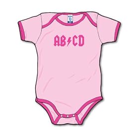 Click here to buy ABCD - Girls Rocker Retro Ringer Tee Silly Baby... by La Retro Baby.
