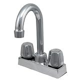 Buy 4 Bar Sink Faucet, Compression Stems, Chrome Finish - Plumb USA by PlumbUSA