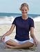 Hanes Silver Ladies' Classic Fit 4.5oz Combed Ringspun Cotton Jersey T-Shirt