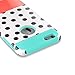BENTOBEN iPhone 6 Case, iPhone 6S Case, Dual Layer Ultra Slim Hybrid Hard PC Shell Flexible TPU [Polka Dot] Bumper Rugged Shockproof Protective Case for iPhone 6/6S 4.7 Inch, Light Blue