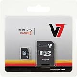 New V7 Class 2 8gb Microsdhc Memory Card Compatible With Mobile Phones, Pda, Cps Media Players