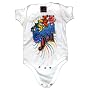 ON27 Grateful Dead Colorful Dancing Bears Baby Creeper Romper