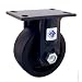 RWM Casters 75 Series Plate Caster, Rigid, Kingpinless, Phenolic Wheel