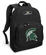 Michigan State University Backpack Black MSU Spartans Logo for Travel or School Bags - BEST QUALITY Unique Gifts For Boys, Girls, Adults, College Students, Men or Ladies
