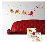 Leisurebrands, Home Decor Gold Sledge Wall Stickers