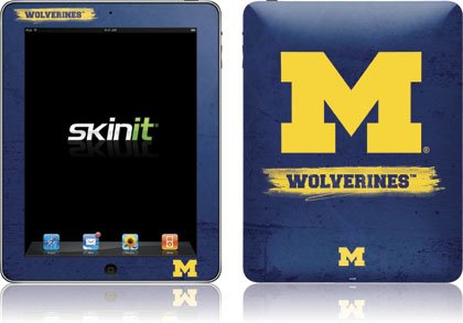 Skinit University of Michigan Distressed Logo Vinyl Skin for Apple iPad 1