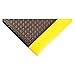 Antifatigue Mat, Black, YllwBrdr, 4ftx60ft