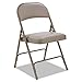 Alera FC96T Steel Folding Chair with Two-Brace Support, Padded Back/seat, Tan, 4/Carton