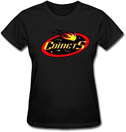 Tee Center Comets Logo Women T Shirt O Neck Black XXL