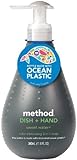 UPC 817939012963 product image for Method 2-in-1 Dish + Hand Cleaner, Ocean Plastic-Sweet Water, 11.6 oz | upcitemdb.com