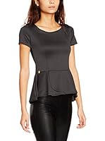 Makadamia Camiseta Manga Corta (Gris Oscuro)