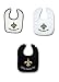 New Orleans Saints 3 Pack Snap Bib Set
