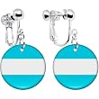 Argentina Flag Clip on Earrings