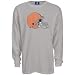 Reebok Cleveland Browns Ash Thermal Long Sleeve Top Image of Reebok Cleveland Browns Ash Thermal Long Sleeve Top
