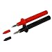 Cal Test Electronics CT2483 Standard Digital Multimeter Probe with 4mm Banana Plug Contact Tip, 36 Amp, Black and Red Pair