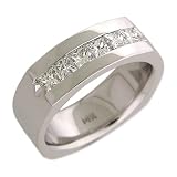 1 CT DIAMOND RING UNISEX WEDDING BAND