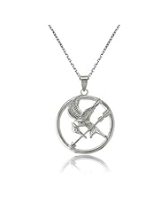 Sterling Silver The Hunger Games-Inspired Mockingjay Pendant with Chain