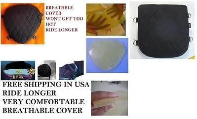 Motorcycle Driver & Passenger Seats Gel Pads Set for Yamaha V-Star 1100 & 950